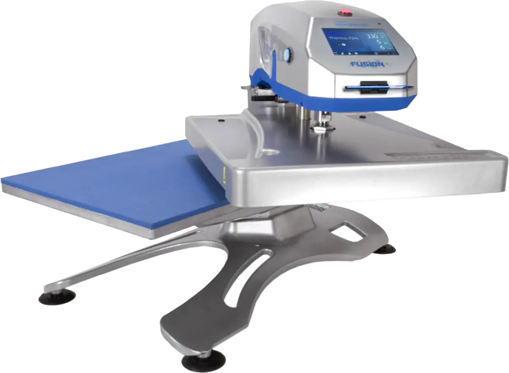 En transferpress med swing-away från Stahls'.