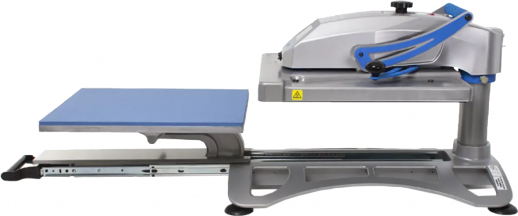 En dragpress från Stahls' med plattan utdragen